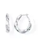 Shevalu Women Geometry Design Hoops Earrings High Quality 14K Gold Plated 925 Sterling Silver Post Chunky Twisted Huggie Earring 5