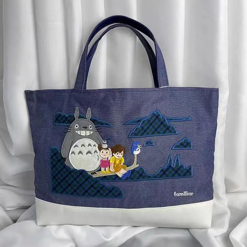 

JapanesecartoonlargecapacitymommybagwithappliqueembroideryTote bag
