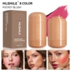 Blush Makeup, Natural-Looking Matte Waterproof&Long Lasting, Moisturizing&Lightweight Blendable Feel Blush Highlight Makeup 5