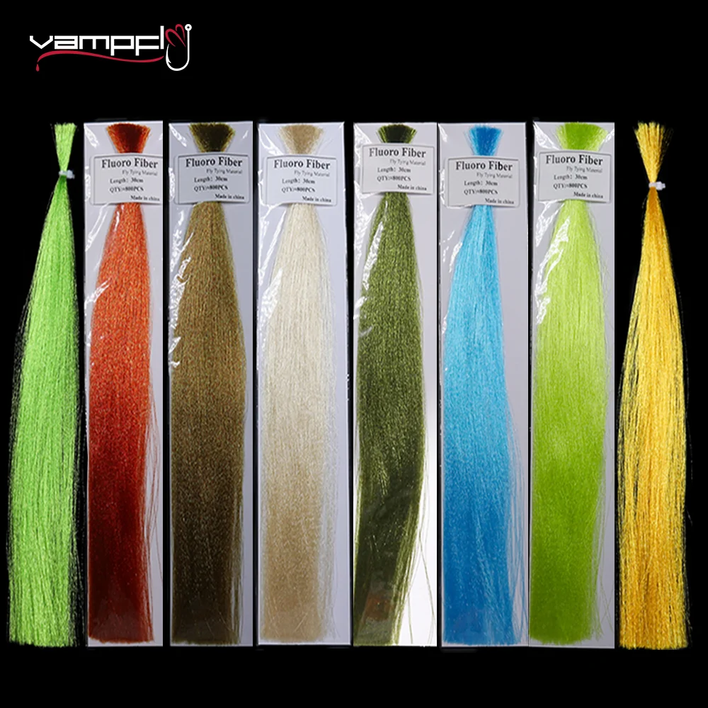 Vampfly Fluoro Fiber Fly Tying Flash Material Synthetic Hair Fish Lure