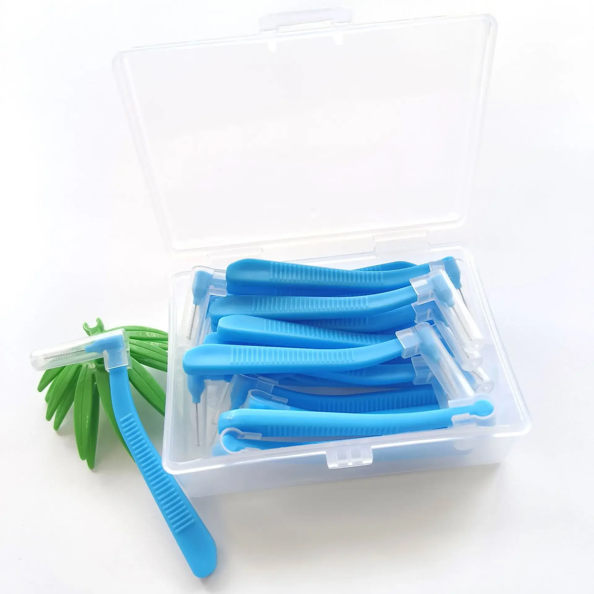 shapeInterdental brush With Box 20pcs 0.6-1.2mm  L orthodontic dental tool teeth cleaning toothpick oral hygiene dental flosser