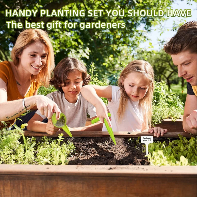 greenhouse film puncher hand dibber handheld garden puncher handheld planting tool New Green Hole Punch Adjustable Machine Seedling Transplanter Perforator Seeder Fleshy Plants Cutter Garden Supplies