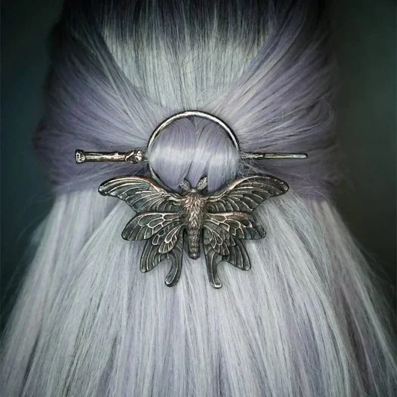 Damen Kopfbedeckung Gothic Retro Kreative Motte Insekt Haarnadel Nordischer Stil Mode Mädchen Personalisierte Haarnadel