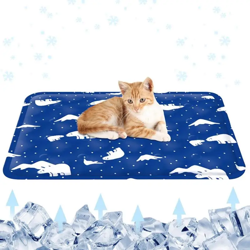 

Dog Self Cooling Mat Summer Pet Cat And Dog Cool Pad Ice Cold Feeling Cooling Pets Pad Washable Ice Mat Pet Accessories For Pets