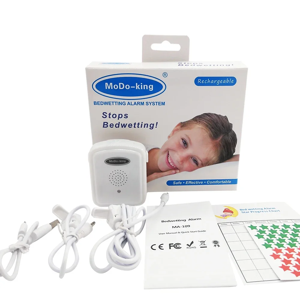 MoDo-king Latest Version Rechargeable Bedwetting Enuresis Alarm For Baby Boys Kids Nocturnal Enuresis MA-109