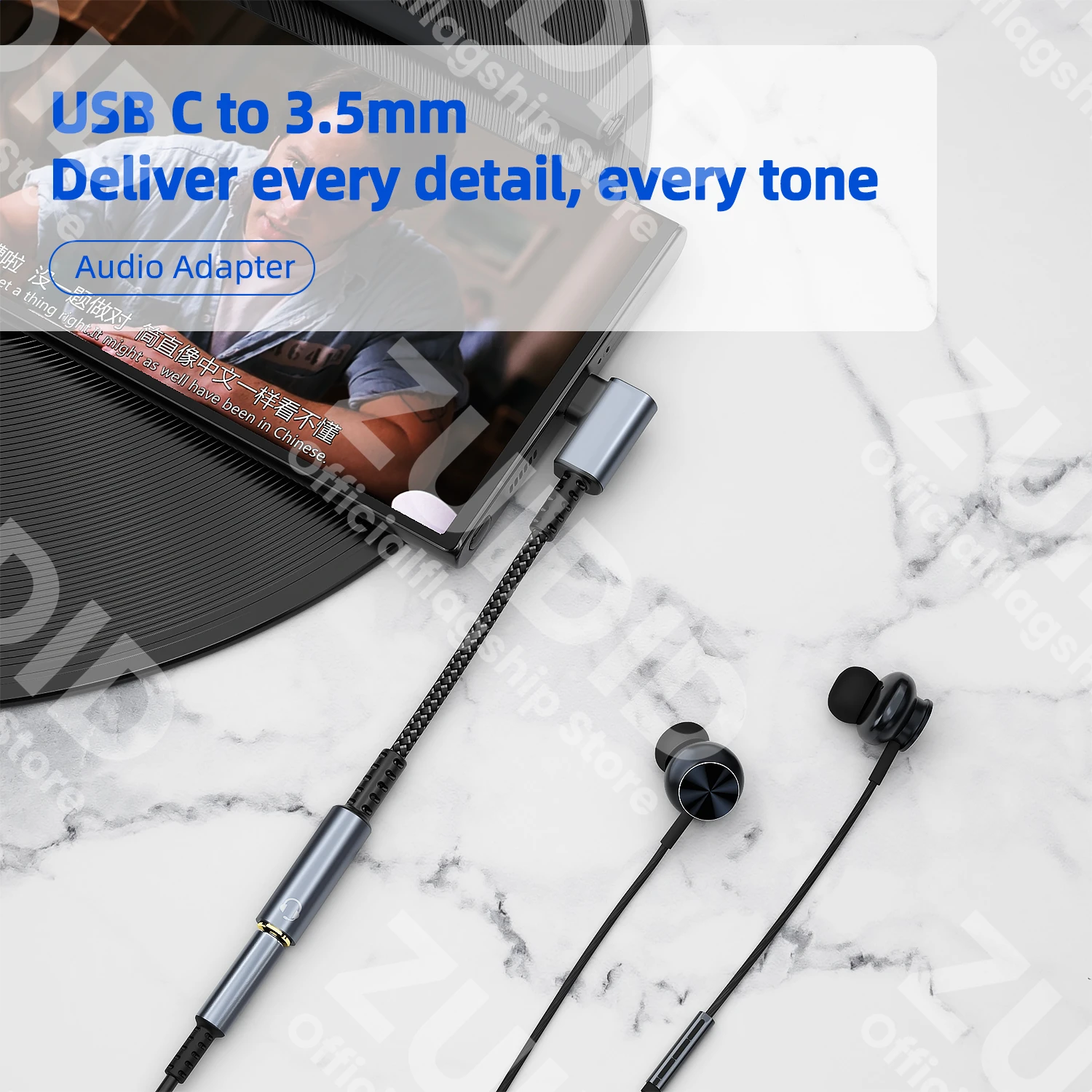 Enhanced USB-C to 3.5mm HiFi Audio Adapter