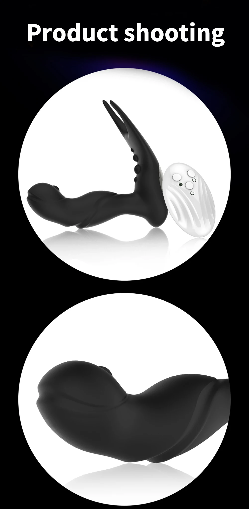 Prostata-Massage männlicher Vibrator Rotation Perlen Anal Plug Vibrator Silikon Verzögerung Ejakulation männlich Masturbat_voghion.com