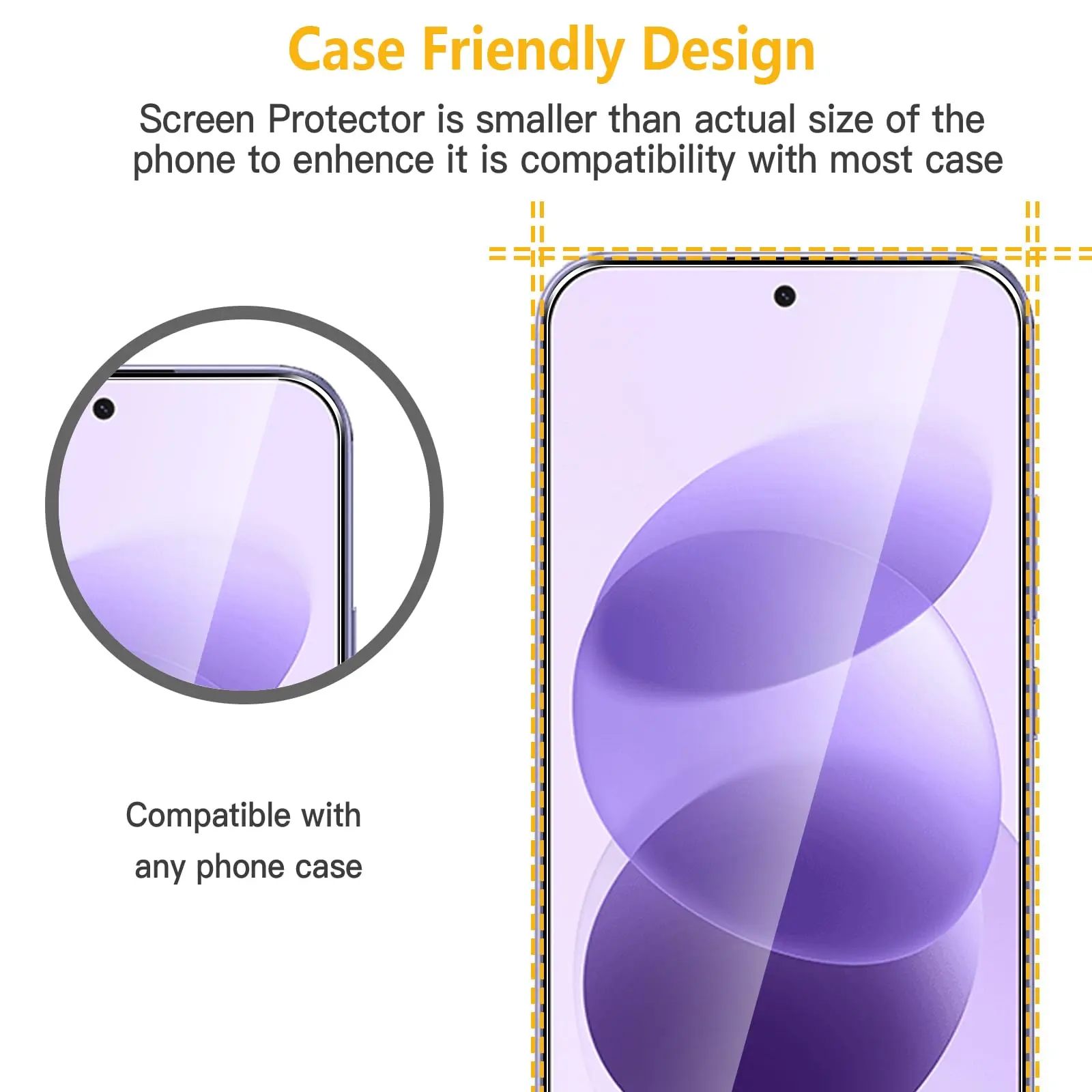 Premium Tempered Glass Screen Protector - 6.99 inches, Ultra Clear, 9H Anti-Scratch, Case Friendly, 2/4 Pack