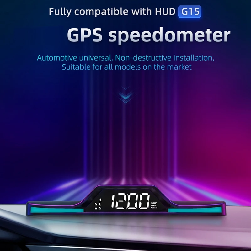 G15 HUD  ÷, GPS ӵ ˶,  ӵ ڵ ÷,  ǰ ׼