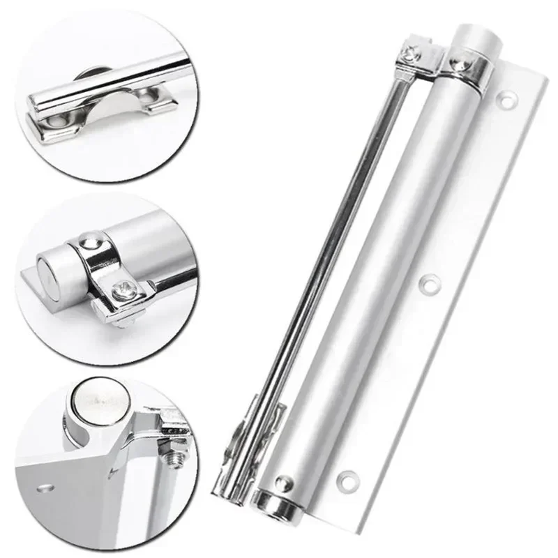 Adjustable Door Closer Aluminum Alloy Automatic Spring Soft Close Fire-proof Heavy Duty Hardware WF