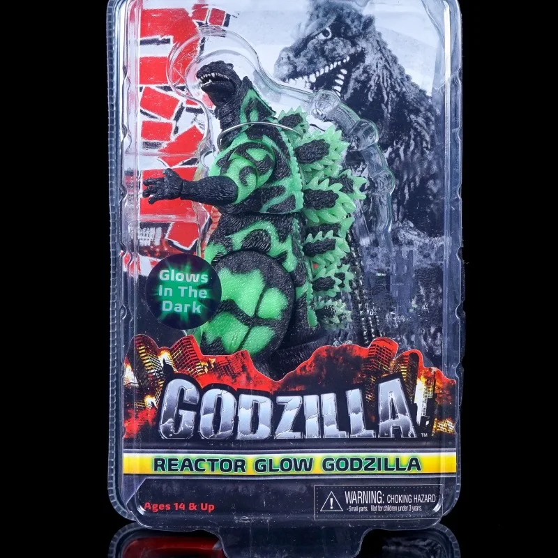 

Реактор NECA, светящаяся фигурка Godzilla, светящаяся версия, шарнирная экшн-фигурка из ПВХ, подарок для детей, 16 см
