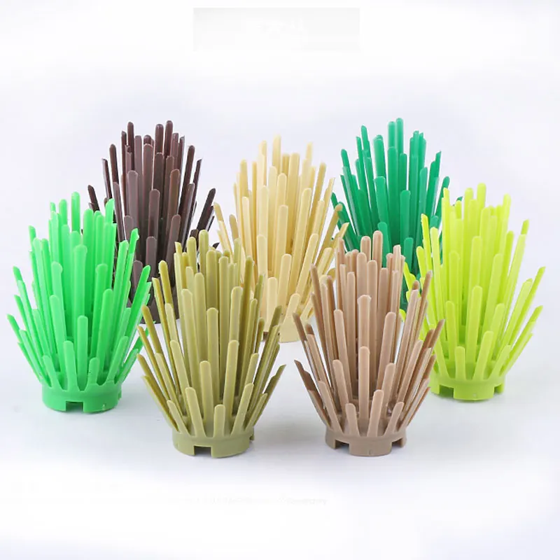The Sand Plant Bush 2X2X4 Weed 6064 Garden Scene Building Block Accessori Crescita Spessa Dell'Erba Compatibile Con La Parte Lego