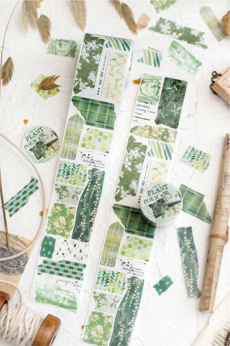 50 mm * 200 cm/Rolle Retro-Stil Text Manuskript Thema Washi Tape Collage Junk Journal Hintergrund Dekoration Aufkleber DIY Scrapbook – Detail 15