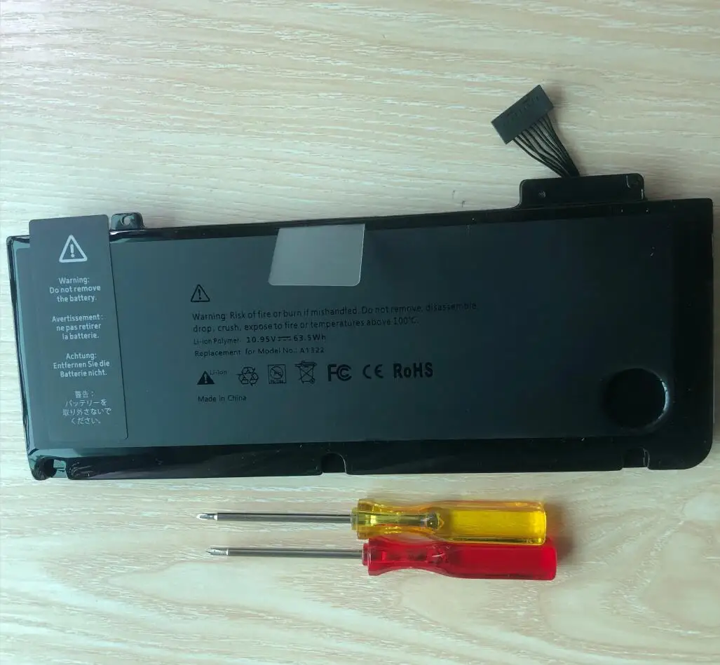 Genuine A1322 A1278 Bateria para Apple Macbook Pro 13 Polegadas A1278 2009 2010 2011 63.5wh - Imagem 2