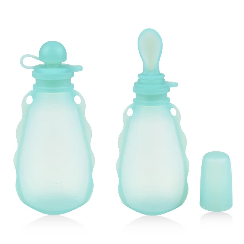 Reusable Silicone Breast Milk Storage Bag Leak-proof Suckable Juice BPA Free Baby Feeding Traveling&Go out Breastfeeding Partner 6