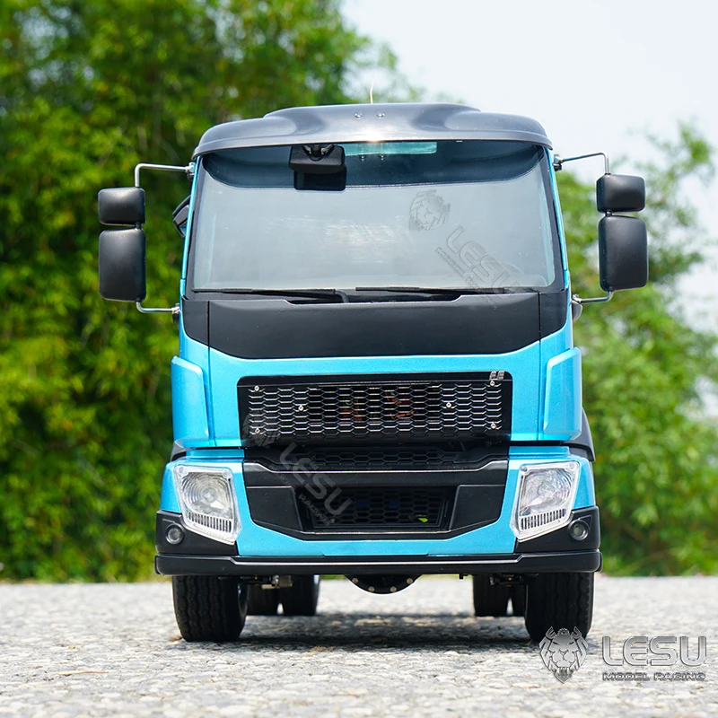 LESU 4*2 RC Tractor Truck 1/14 for Remote Control VM Truck KIT DIY Tamiyaya Trailer Sound Light Model Toys for Boys TH20525 3