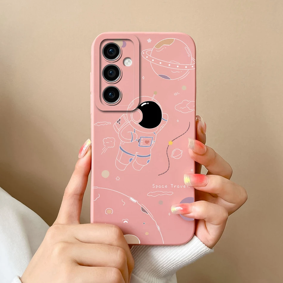 Romantic Soft Liquid Silicone Back Cover with Camera Protector and Anti-Shock Design