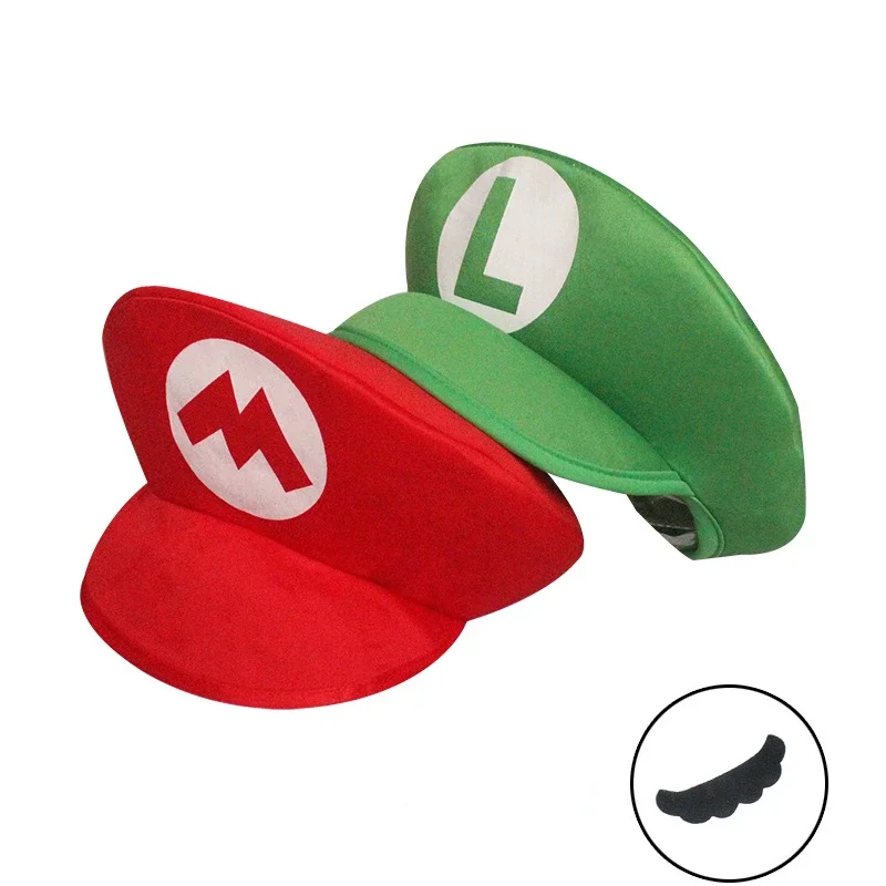 Super Mario Odyssey Luigi Bros Baseball Cap Kids Mens Cosplay Hats  Adjustable