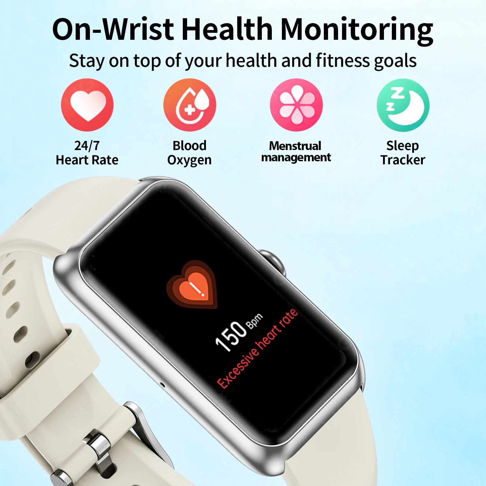 LIGE 2025 New Sports Smart Watch Men Women 1.47-Inch Full Touch Fitness Tracker IP68 Waterproof Smartwatch For Android IOS Phone