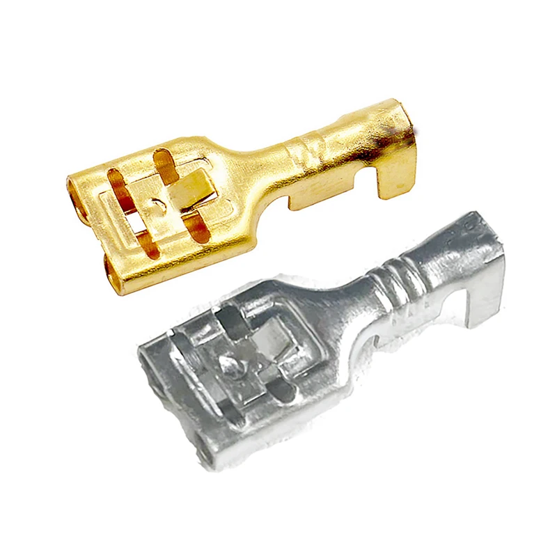 Terminais Automotivos Atuais Altos Fêmeas do Relé Dj621-e9.5c 9.5 mm Dentro Grossos 0.5 mm Mm2 2.5 Mm2 50 Peças