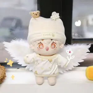 Action Angel's Wings Dress-up Clothing Accessory for 20cm Cotton Dolls Makeup Acc for Kids Adults Anime Cosplay Collectible Toys