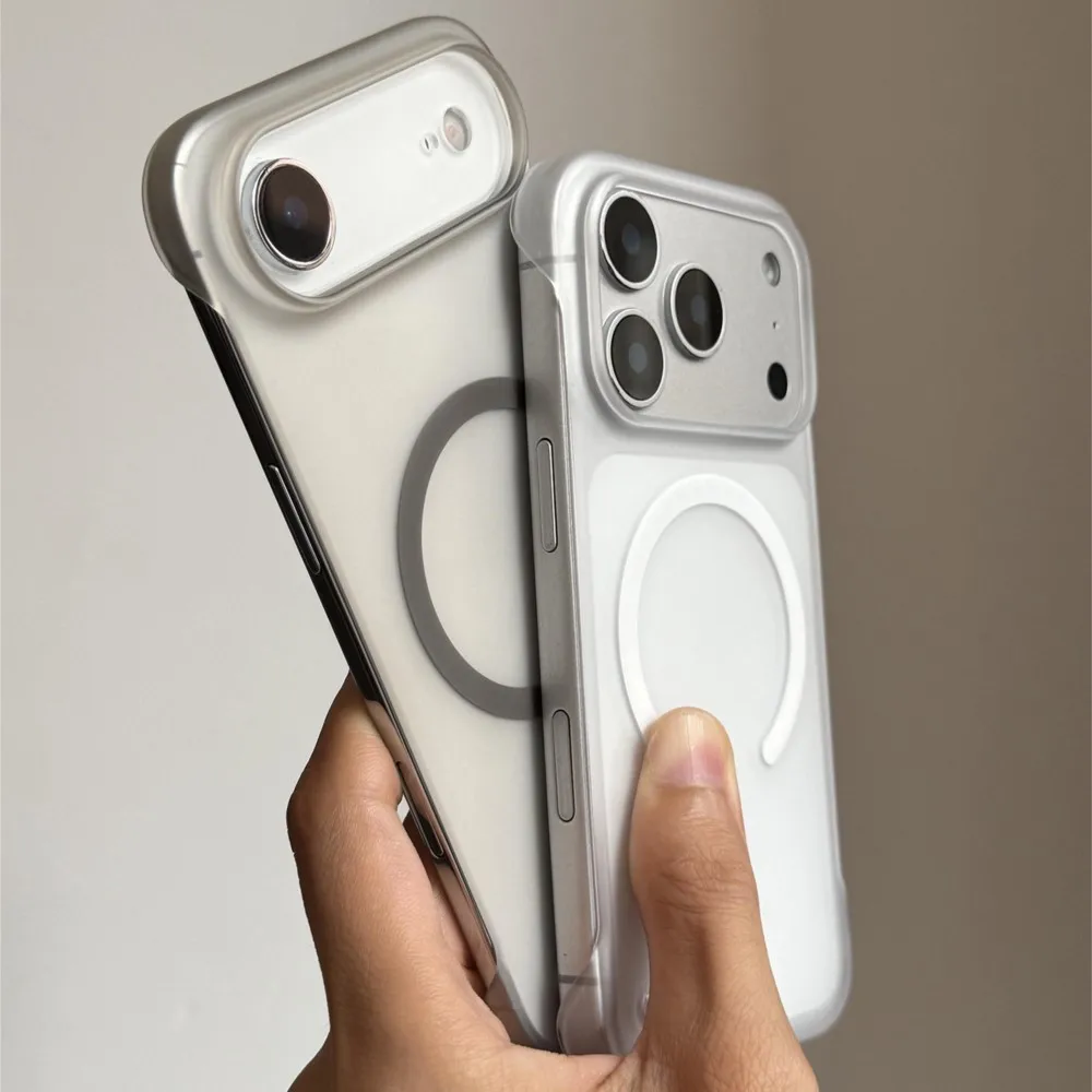 Ultra Thin Matte Frameless Magnetic Case with Magsafe Wireless Charging Compatibility