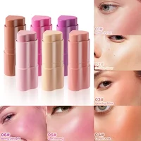 Blush Stick 3 in 1 Makeup Long-Lasting Waterproof Simple High-End Lip Cheek Tint High Pigment Hydrating Pink Blusher Wholesale 1