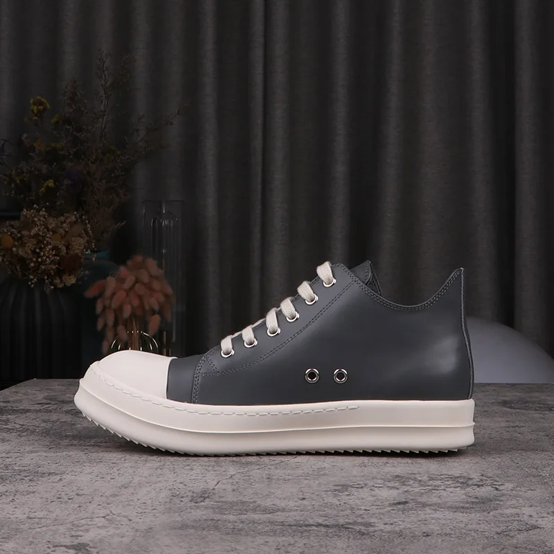 

Men Lace-Up Flat Shoes Spring Autumn 2023 New Breathable Design Unisex Sneakers Fashion Temperament Leisure Shoes