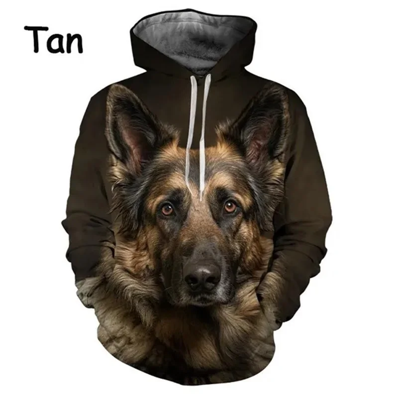 thumbnail image 1 of Sudadera con capucha con estampado 3D de pastor alemán para hombre, sudadera de manga larga de talla grande, sudaderas casuales, sudaderas con capucha, ropa para hombre, 1 of 4
