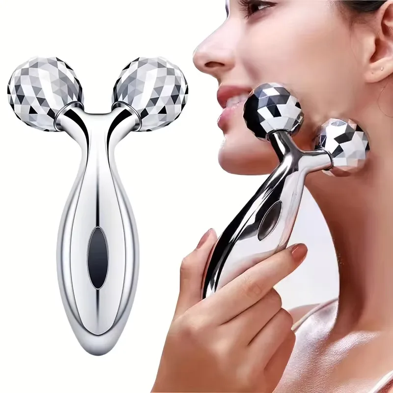 3D Roller Massager Facial Beauty Device For Muscle Lifting & Skin Care Manual Massager For Women Men 1