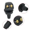 A pair Car Windshield Spray Nozzle Windshield Washer Nozzle, Windshield Wiper Nozzle Dual Hole Design Suitable For Most Cars 2
