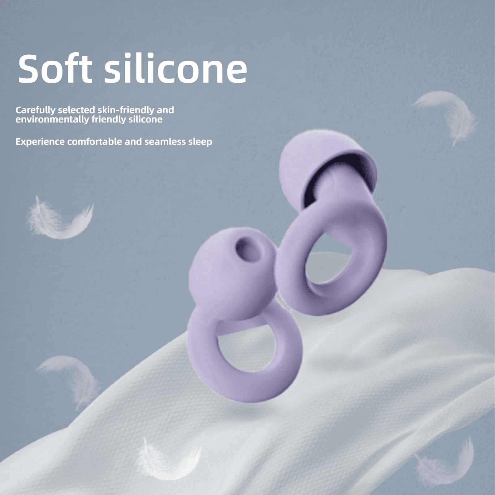 Noise Cancelling Ear Muffs Anti Noise Ear Plugs for Noise Reduction for Sleeping Silicone Ear Plugs Swimming Motorbike Filtering