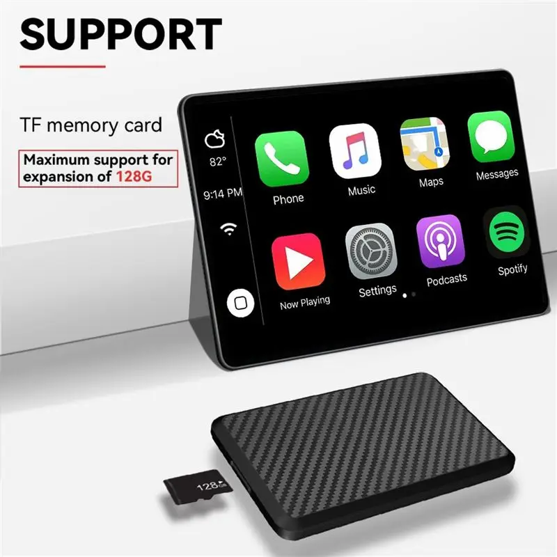 안드로이드14 무선 카플레이 카플레이 AI 박스 4코어 4GB 램+64GB 롬 플러그 앤 플레이 안정적인 전송 차량용 무선 어댑터