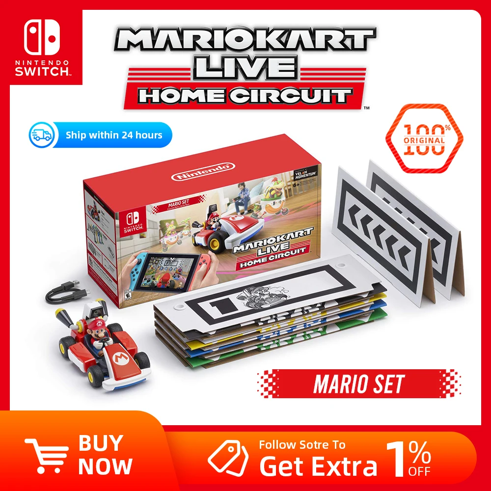 Nintendo Switch Game - Mario Kart Live: Home Circuit - Mario