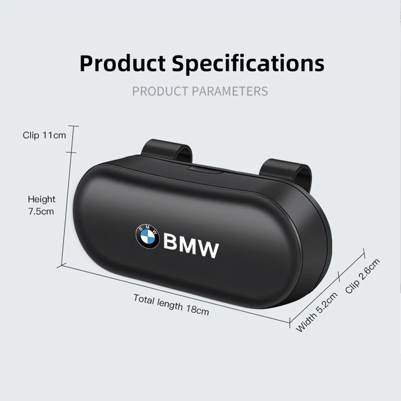BMW 차량용 안경 케이스 차량용 선글라스 홀더 햇빛 가리개 수납 케이스 E60 E70 퍼포먼스 X6 F30 F40 M F10 E90 E46 F20 E93 X3 G11 호환