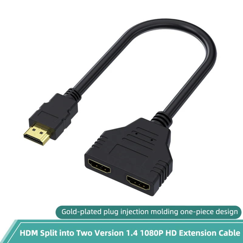 Hdmi Compatible Converter Connection Auxiliary Line One To Two Transfer Line Divider Common To Double Bus Converter Hd