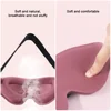 3D Memory Foam Silk Sleep Mask Soft Eye Patches Comfort Three Dimensiona Design Face Sleeping Mask Eyeshade Breathable Women Men 4