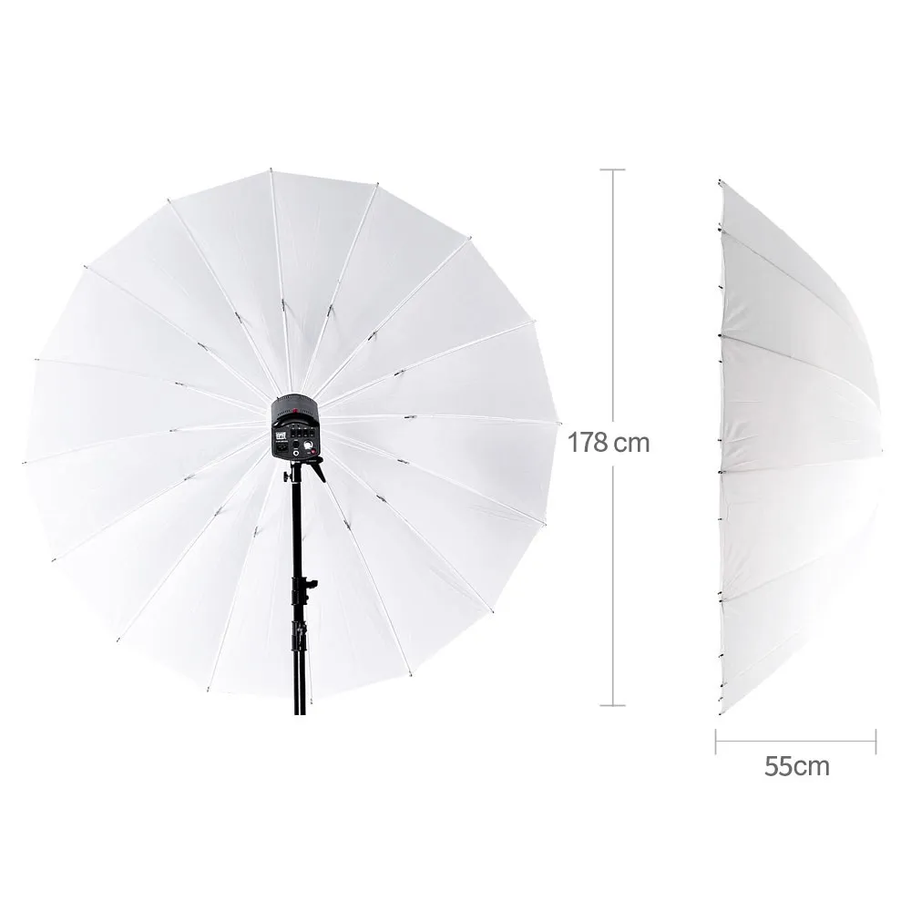 Godox 70 178cm 소프트 우산 화이트 디퓨저 스튜디오 사진 사진 스튜디오 소프트 라이트 우산 용 반투명 우산