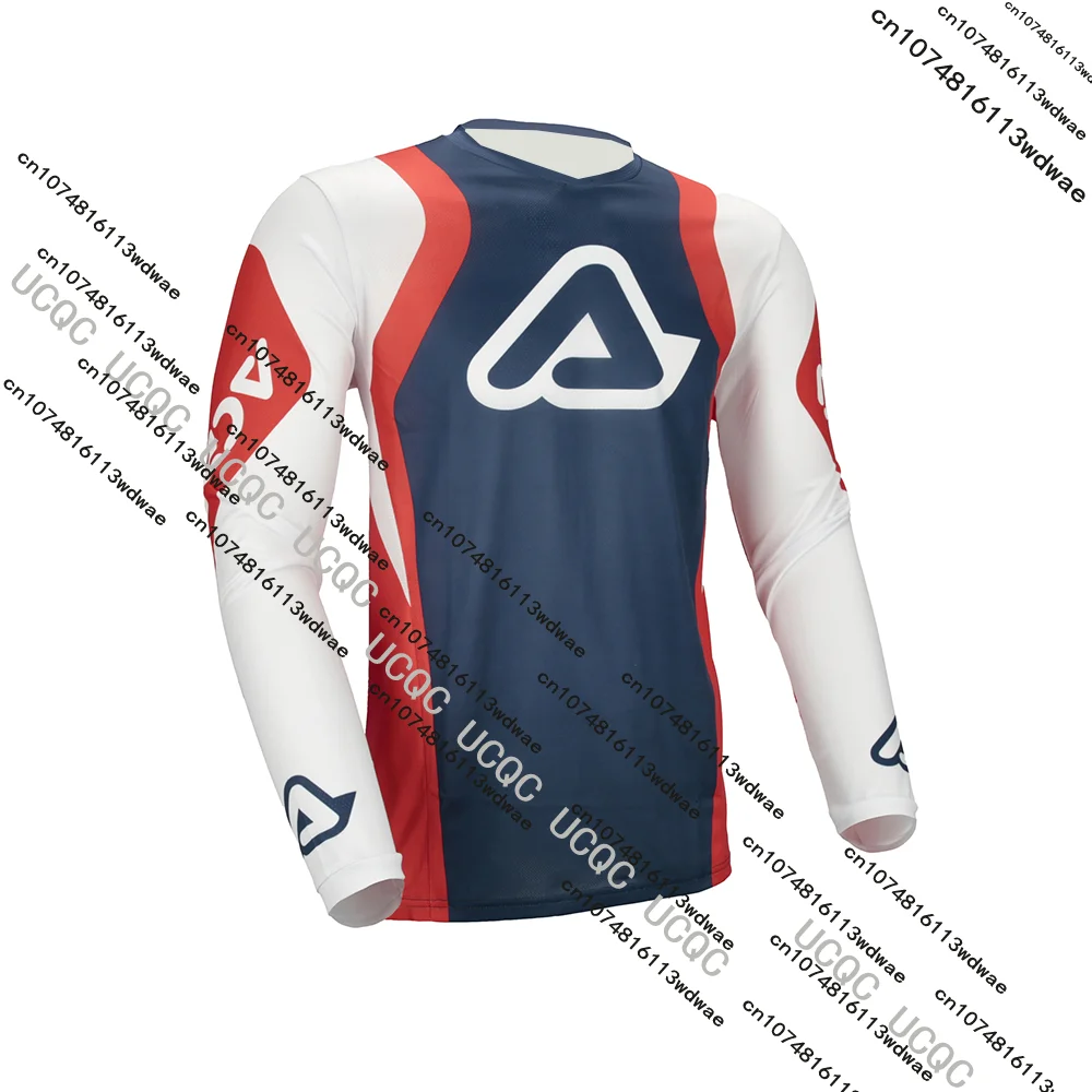 New Men's Motocross Breathable Tees Adult Dirt Race Long Sleeve Moto Off-road Mountain Bike Jersey T-shirt Outdoor Racing Tops