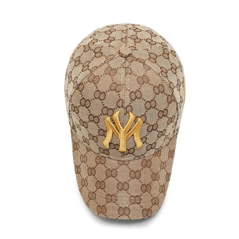 Men's Embroidered Sunshade Cotton Baseball Cap Front Angle View