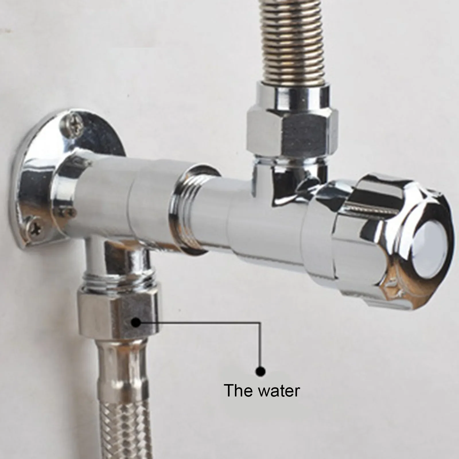 2pcs Bathroom Faucet Fixed Base Wall Mounted Tap Installation Adapter Bathroom Bath Shower Tap Replacement Parts