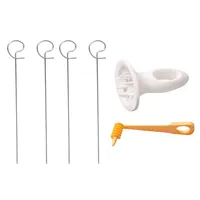Spiral Potato Cutter with 4 Stainless Steel Sticks Tornado Potato Slicer Manual Twisted Potato Slicer Kitchen Accessories 1
