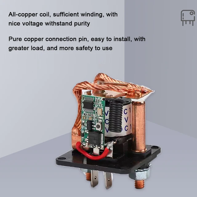 Auto Batterie Trennen Schalter System Hohe Strom Starten Relais Wireless  Remote Intelligente Schaltung Cut Off 12V 200A