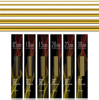 Copper Rod Diameter 0.5/1.0/1.5/2.0/2.5/3.0mm Alloy Metal Round Solid Bar Model Engineering Brass Round Bar For Model Maker