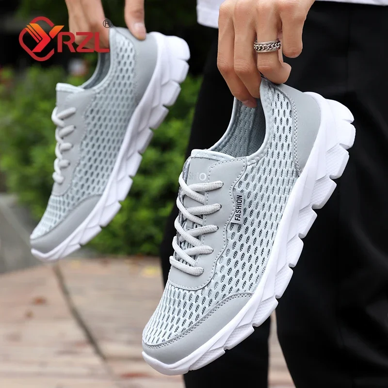 YRZL Men's Tennis Lightweight Breathable Mesh Athletic Shoes 4
