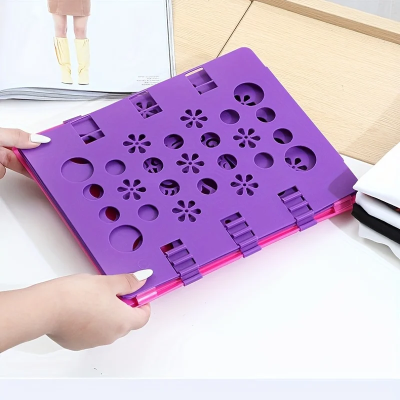 Plastic Shirt Folding Board Shirts Adult Child Perfect Lazy People Quickly Fold Clothes Board Home Travel Shirt Organizer Helper