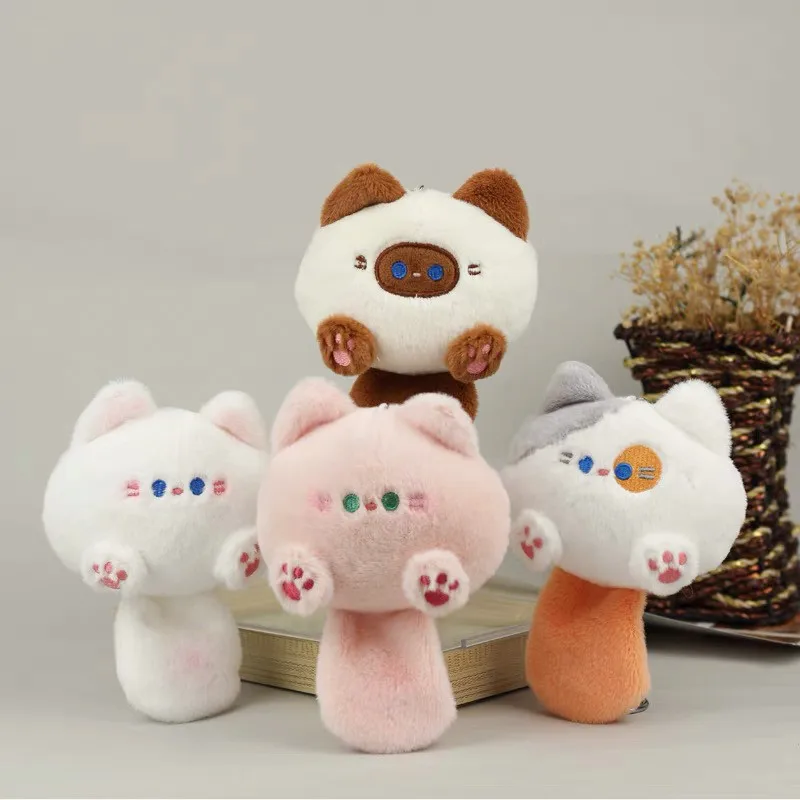 Cartoon Cat Doll Plush Pendant Creative Hangings Ornament Cute Key Pendant Bag Accessories Bag Pendant Car Keys Accessories 5