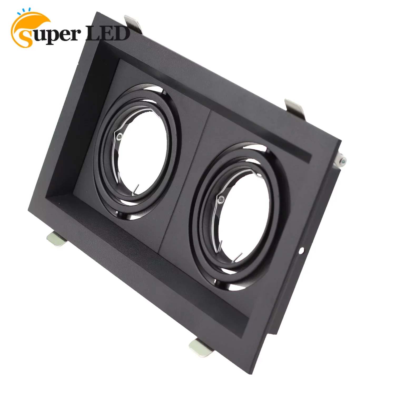 2023 New recessed GU10 Mr16 PC round shape fixture frame LED spot light housing Aluminum Traditional Downlight