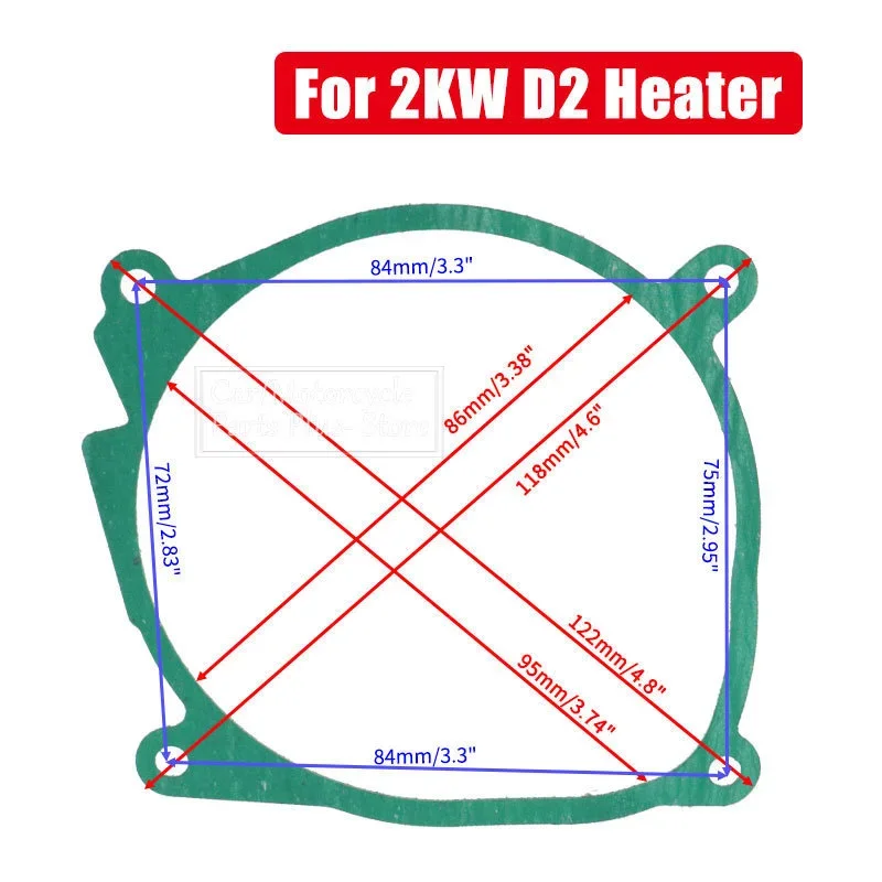 Burner Gasket 20x Burner Gaskets Diesel Parking Heater Burner Combustion Chamber Gasket 2KW 5KW Fit Eberspacher Airtronic D2 D4 D4S