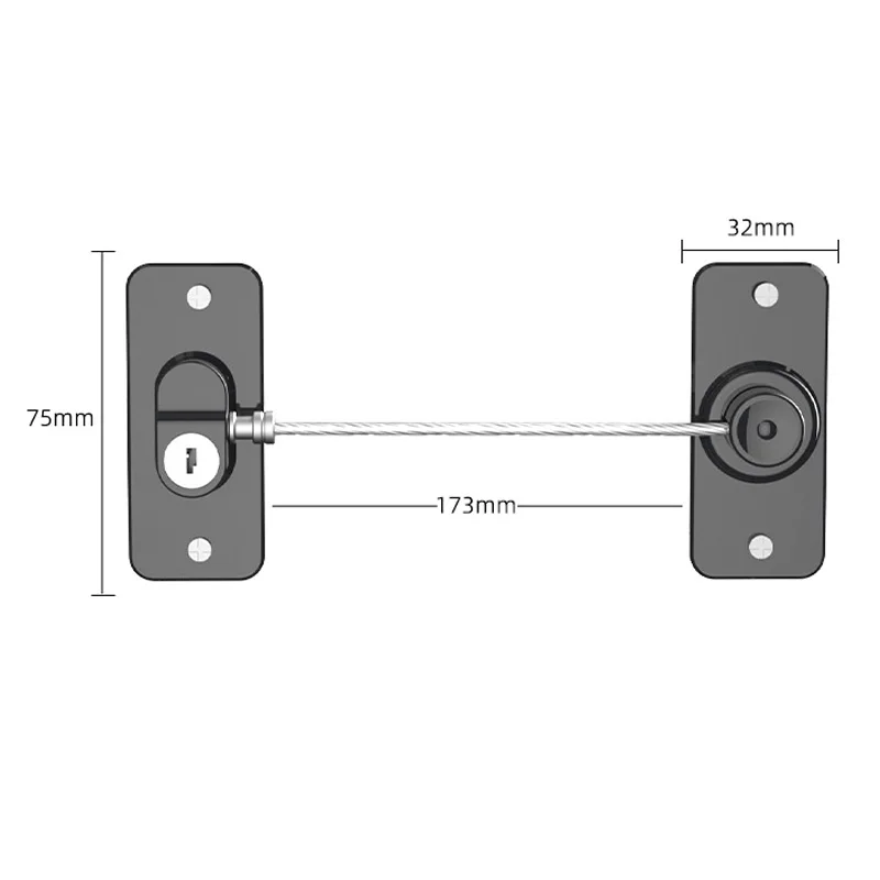 Children Safety Windows Lock Multi-Functional Anti-Fall Limit Rotatable Cabinet Refrigerator Locks Home Baby Security Protection